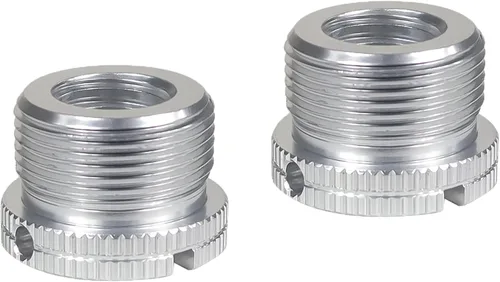 Vista 14 de Tornillo macho D18 1/4-20 3/8-16 hembra a 5/8-27 x 9 5/8-11 x 9 tornillos macho con agujeros laterales reforzados Tornillo de conversión para Negro