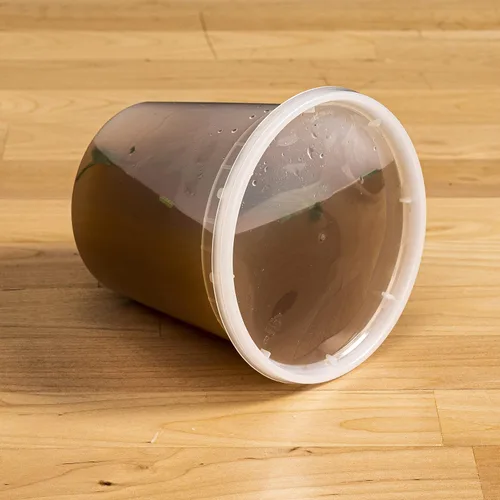 Vista 8 de TIYA Contenedores de alimentos – Paquete de 240 unidades con tapas de 16 onzas, recipientes de plástico para almacenamiento de alimentos, vasos 16oz