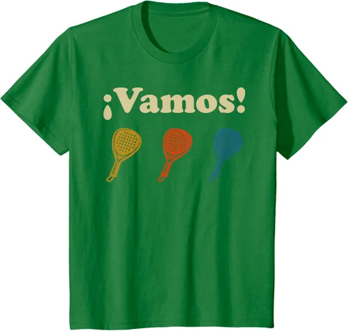 Vista 3 de Camiseta Vamos Padel Player Sport en Español Retro Hombre