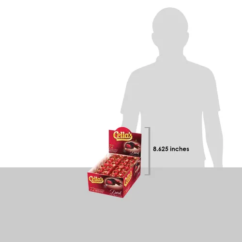 Vista 11 de Cella's - Cerezas cubiertas de chocolate oscuro – Caramelos premium de cordial de cereza – Envueltos individualmente con caja de exhibición