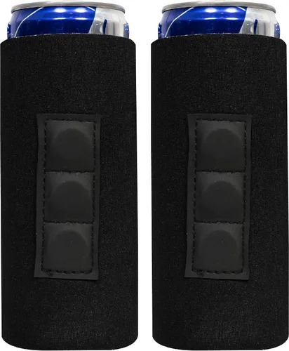 Vista 16 de QualityPerfection Funda magnética delgada para enfriar latas, cerveza/energía, 3 imanes vs 2 imanes, industria estándar, 12 onzas, tamaño delgado