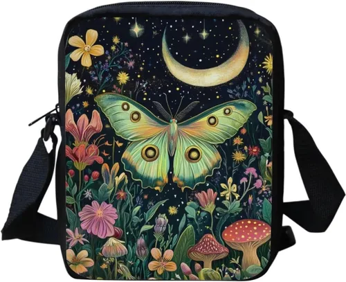 Vista 13 de Halloween Cat Small Messenger Bag Crossbody Shoulder Bag for Women Black Cat Pumpkin