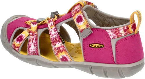 Vista 3 de KEEN Sandalia unisex Seacamp 2 CNX con punta cerrada para niños, MultiKeen Yellow, 6 Big Kid
