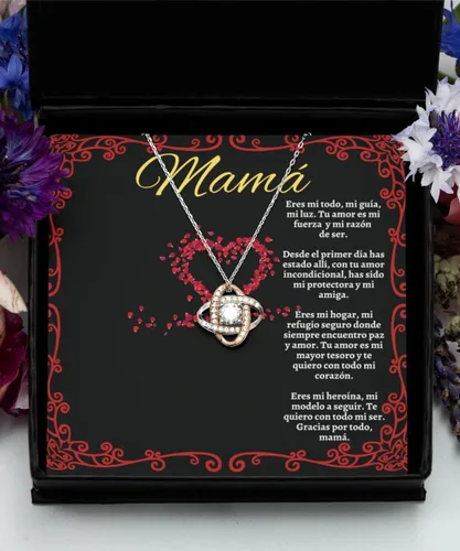 Vista 3 de Collar para mi mamita, cadena para el amor de mi vida, regalo de mama, collar personalizado