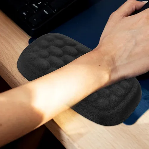 Vista 6 de Alipis Memory Foam Wrist Rest for Keyboard and Mouse Pad Ergonomic Wrist Support Cushion for Office and Gaming Black Single-Hand for Computer