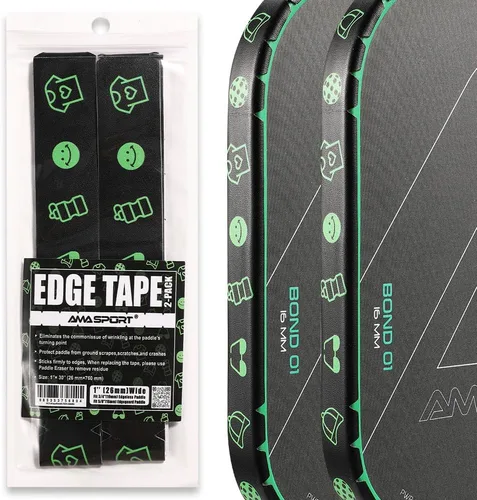 Vista 178 de PICKLETECH Cinta de protección de pala de pickleball – Protector de borde de cabeza de paleta – Cinta de protección de borde de raqueta ajuste