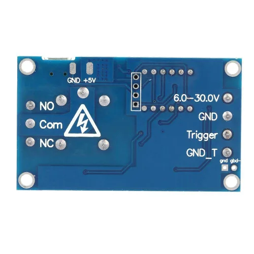 Vista 2 de Interruptor de temporizador de retardo de ciclo Pantalla LED Retardo de encendido y apagado Módulo de relé DC 6-30V 0 1s a 999min ajustable