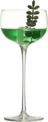 Vista 4 de Vasos de cóctel de cristal, juego de 6, diseño clásico de tallo para Martini, Cosmopolitan, Manhattan