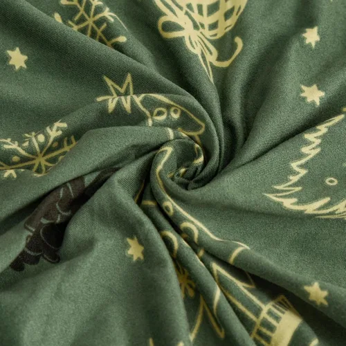 Vista 8 de Funda de sofá de Navidad Verde, Funda Elástica para Sofá, Funda Deslizante para Sofás y Sofás de Dos Plazas, 1 Pieza, Funda Temática Navideña