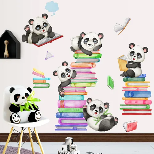 Vista 10 de Amaonm - Calcomanías de pared 3D removibles de dibujos animados coloridos de hongos elfos de princesa en ángulo murales para decoración