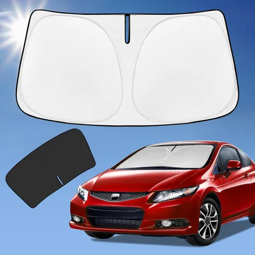Vista 34 de Parasol de 4 capas para parabrisas, ajuste personalizado, tela 240T