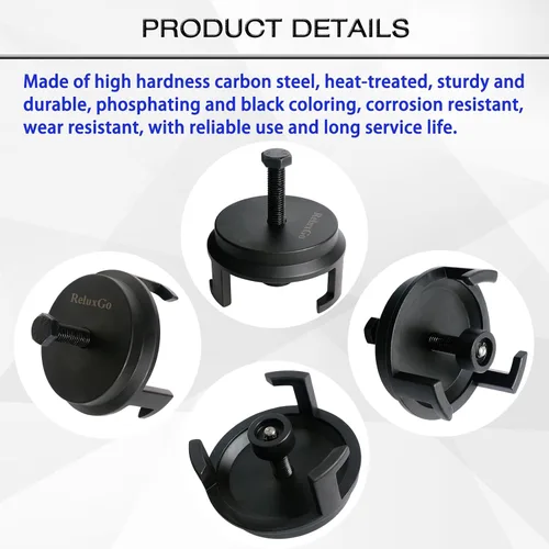 Vista 6 de ReluxGo 25264 Extractor de Equilibrador Armónico para GM, LS Extractor de Polea de Manivela para GM Chrysler Jeep Dodge, Extractor de Amortiguador