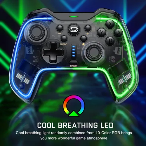 Vista 2 de Controlador de interruptor compatible con Nintendo Switch ControllerOLEDLite, controlador Switch Pro para PCAndroidiOS, controladores de interruptor