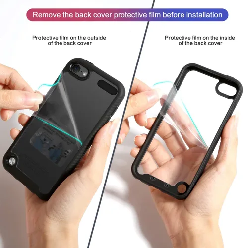 Vista 7 de IDweel Funda para iPhone 8 Plus/7 Plus, carcasa resistente a prueba de golpes con protector de pantalla integrado, funda híbrida resistente a