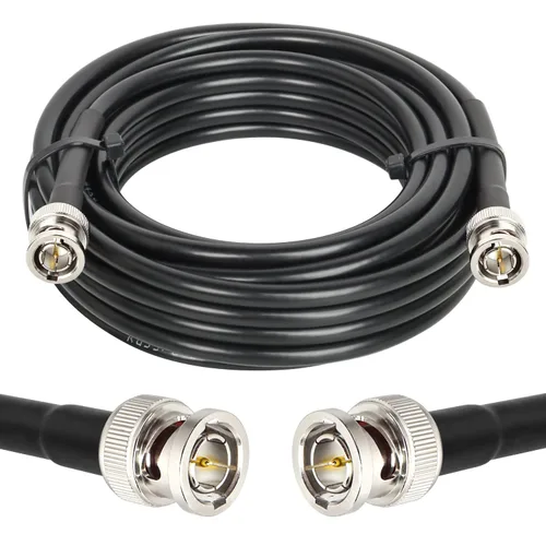 Vista 11 de XRDS -RF Cable SDI de 1 pie, cable de video digital macho BNC 75 ohmios RG59 BNC Cables soporta HD-SDI/3G/6G-SDI/4K/8K (2PCS)