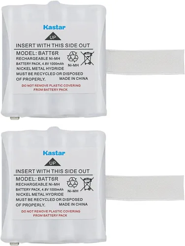 Vista 5 de Kastar Paquete de 6 baterías BATT6RW compatibles con ULBATT6R COM-6R COM6R FRS-006-NH FRS006NH 6R-US 6RUS ARAD0142 RBZ303MI serie bidireccional