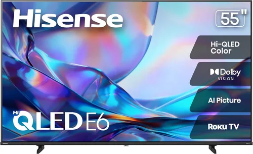 Vista 23 de Hisense Smart Roku TV Class E6SR Series Hi-QLED 4K UHD de 43 pulgadas (43E6SR, modelo 2026) - Dolby Vision, modo de juego Plus, VRR, ALLM, DTS