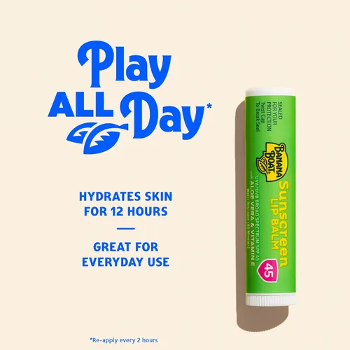 Vista 4 de Banana Boat After Sun Lip Protector solar SPF 45, bálsamo labial SPF 0.15