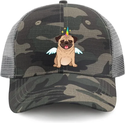 Vista 9 de devor Dad Hats Pug Dog Baseball Cap, Funny Dad Hat for Women
