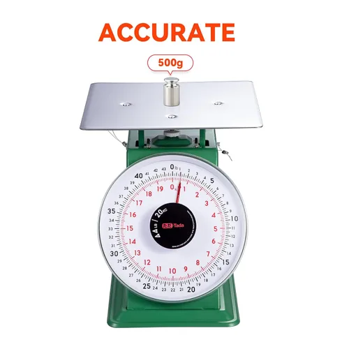 Vista 2 de Tada - Báscula mecánica de cocina y alimentos de servicio pesado de 44 libras / 44.1 lbs Báscula de esfera industrial con control de porciones