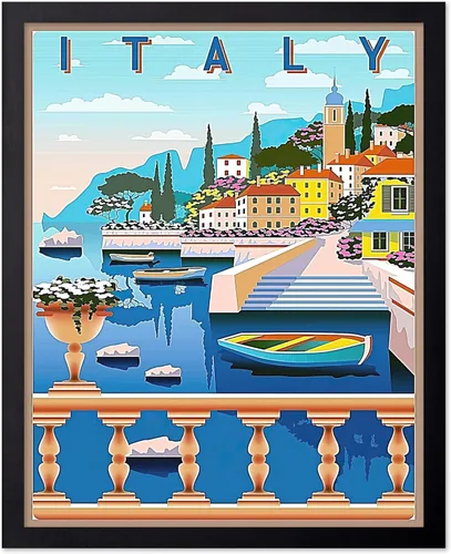 Vista 55 de Poster Master Póster de viaje vintage, impresión retro de playas de dunas - Arte de línea South Shore - Regalo para él, ella, amante de los viajes