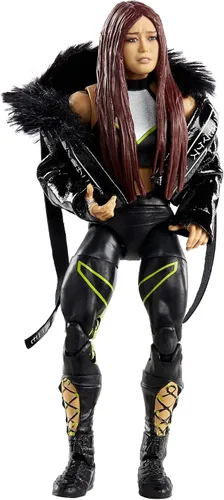 Vista 2 de WWE Lo Shira Elite Series #79 Figura de acción de lujo con detalles faciales realistas, equipo de anillo icónico y accesorios