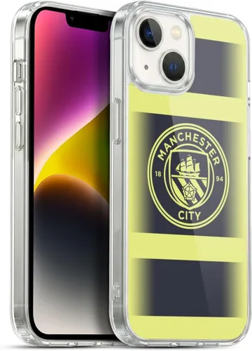 Vista 44 de Head Case Designs Funda de gel con licencia oficial del Manchester City Man City FC Away 2022/23 [protección de grado militar] compatible con Apple