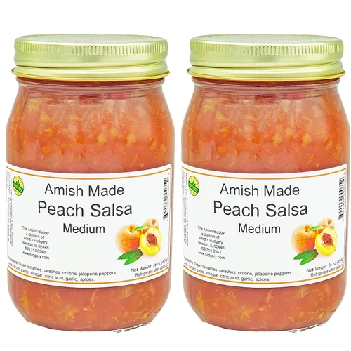 Vista 24 de Arndts Fudgery Amish Made Salsa Tarros de 2-16 onzas (manzana mediana)