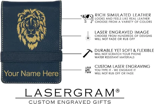 Vista 4 de LaserGram Mini bloc de notas, bandera de Texas, grabado personalizado incluido (negro con oro)