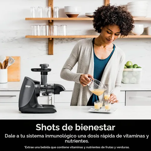Vista 4 de Ninja JC101 Cold Press Pro Juicer, fácil de limpiar, 1ª generación, grafito