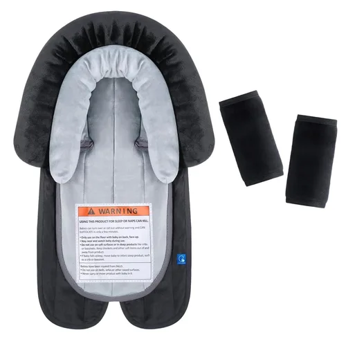 Vista 16 de COOLBEBE Soporte 3 en 1 mejorado para el cuerpo del bebé para recién nacido, bebé, niño pequeño - Almohadilla de cojín de inserción para asiento
