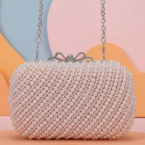 Vista 8 de Fawziya - Bolso de noche para mujer diseño de lazo