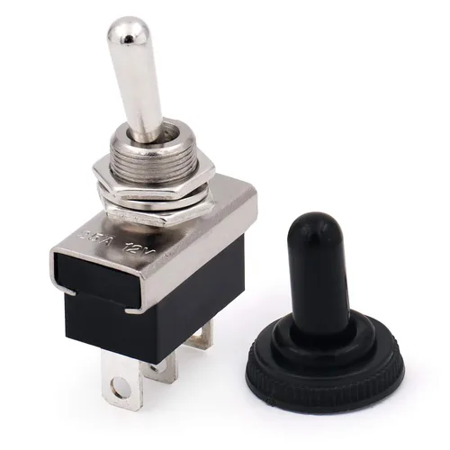 Vista 20 de Baomain, interruptor de conmutación SPST con apagado-encendido, 2 clavijas, 12 V 25 A con cubierta impermeable para auto