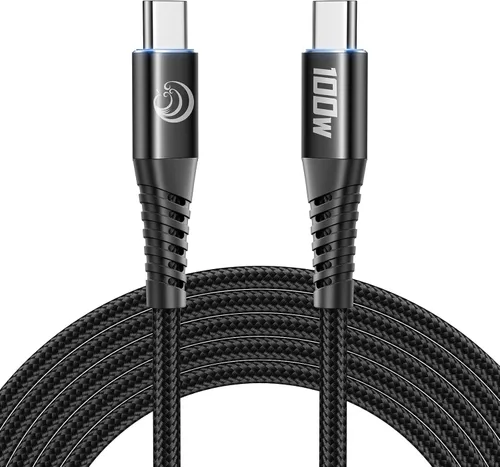 Vista 7 de Cable USB C de 3 pies, 3 unidades de carga rápida de nailon trenzado largo tipo C para Samsung Galaxy S24 S23 S22 S21 S10 S9 S8 A02s A03s A11 A12