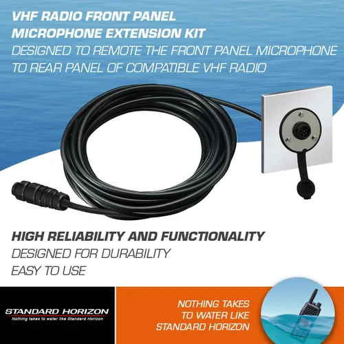 Vista 3 de STANDARD Horizon Kit de extensión de micrófono MEK-4 para GX5000/GX5500