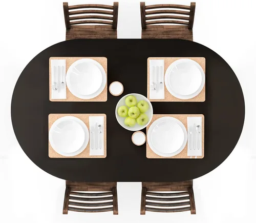 Vista 19 de UMINEUX - Mantel redondo de vinilo ajustable con bordes elásticos y reverso de franela, funda de mesa redonda impermeable, fácil de limpiar