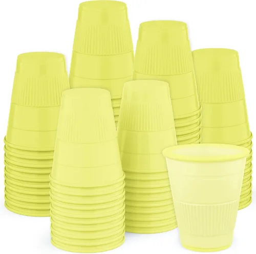 Vista 12 de Vasos desechables Paquete de 500 Vasos de baño de plástico azules de 5 onzas, perfectos para medicina, agua, enjuague, enjuague bucal, fiestas