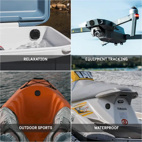 Vista 5 de Pelican Marine - Paquete de 1 soporte para AirTag impermeable IP68 – Funda Air Tag con adhesivo 3M – Cubierta AirTag a prueba de golpes – Soporte