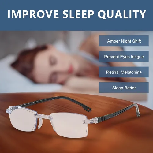 Vista 5 de 2 lentes de enfoque automático, autoajustables, inteligentes de doble enfoque, lentes de lectura inteligentes para mujeres y hombres, con zoom