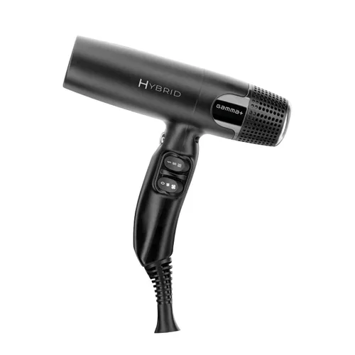 Vista 2 de GAMMA+ Secador de pelo profesional híbrido ligero, tecnología iónica, bajo ruido con 2 boquillas y difusor
