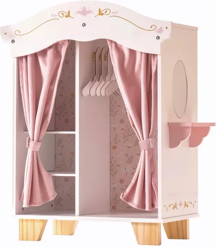 Vista 11 de ROBUD Cuna de Madera para Muñecas de Bebé, Juguetes de Cama para Muñecas de Bebé, para Muñecas de Hasta 18 Pulgadas, Accesorios para Muñecas
