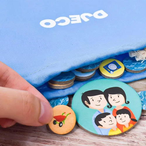 Vista 6 de DJECO Tapokekoi - Juego de mesa de acción, color rojo
