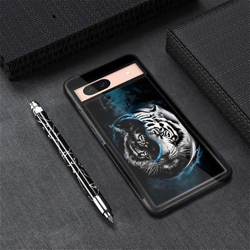 Vista 153 de Compatible con Google Pixel 4A 5G Mobile Case Creative Acrylic Panel trasero Silicona Protección Grip especialmente diseñado para Google Pixel 4A 5G