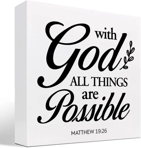 Vista 9 de For This Child I Have Prayed 1 Samuel 1:27 - Caja de madera con versículo bíblico para decoración de escritorio, letrero de madera cristiana
