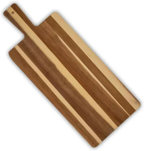 Vista 4 de Hobby Lobby - Tabla de cortar redonda de madera de acacia, 11.75 x 11.75 pulgadas Tabla de cortar de madera, decoración de cocina, bandeja