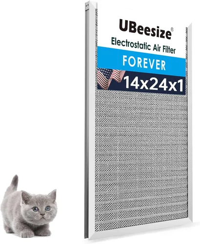 Vista 33 de UBeesize - Filtro de aire reutilizable de 20 x 20 x 1 pulgadas, lavable, MERV 8, permanente, electrostático, para aire acondicionado y HVAC
