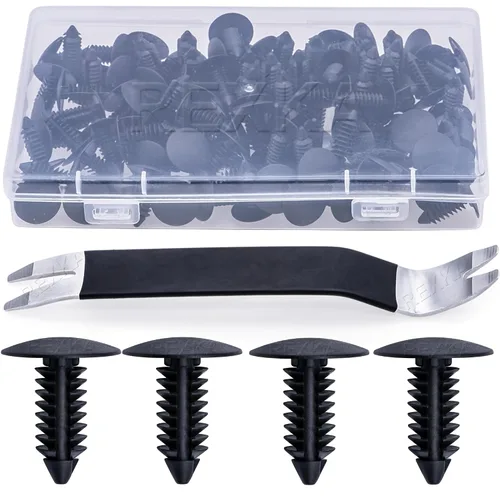 Vista 9 de Rexka 100 unids Fender Bumper Shield Fender Liner Push Pin Retener Clips 6030441 para Jeep Dodge Ram Chrysler