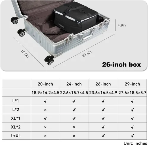 Vista 57 de TABITORA - Estantería portátil y plegable de gran capacidad con ganchos para colgar, ideal como almacenamiento para viajes
