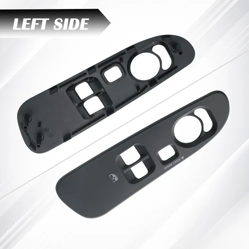 Vista 4 de Bisel para interruptor de ventana de puerta, parte delantera del lado del conductor y del pasajero compatible con Dodge Ram 1500 2500 3500 2005-2009