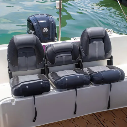 Vista 8 de Leader Accessories Asientos plegables para barco de pesca de 50" para bass boat